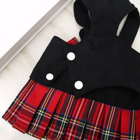 HKM-9742653 Pet Skirt with Chest Strap and Leash for Dogs and Cats - Multiple Patterns Available