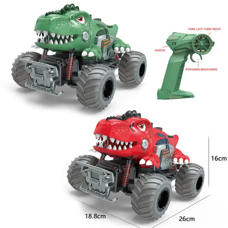 HKM-974355 Dinosaur Climbing RC Truck for Kids - Off-Road Remote Control Car, Electric Plastic Dino Toy, Ready-to-Go
