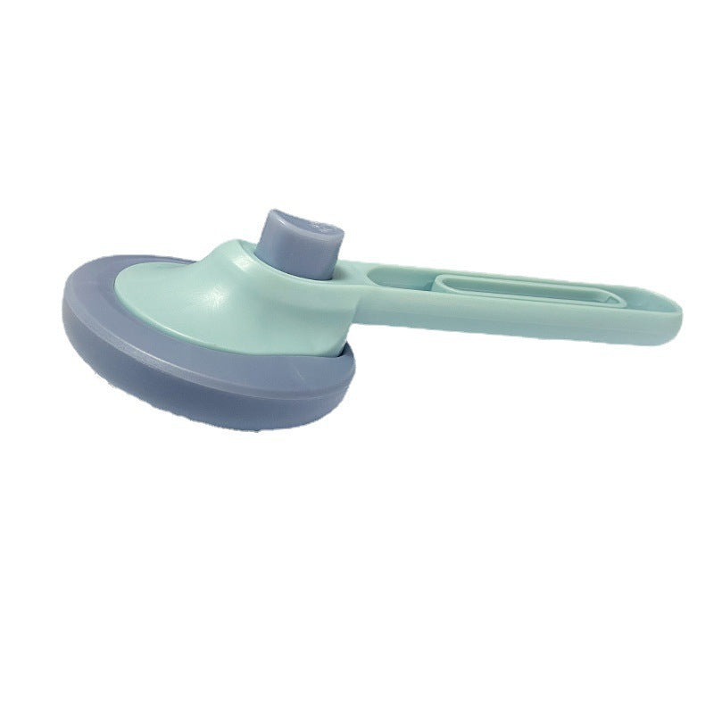 HKM-9744445 Automatic Pet Hair Removal Needle Comb ¨C Stainless Steel and Plastic, Available in Pink and Blue