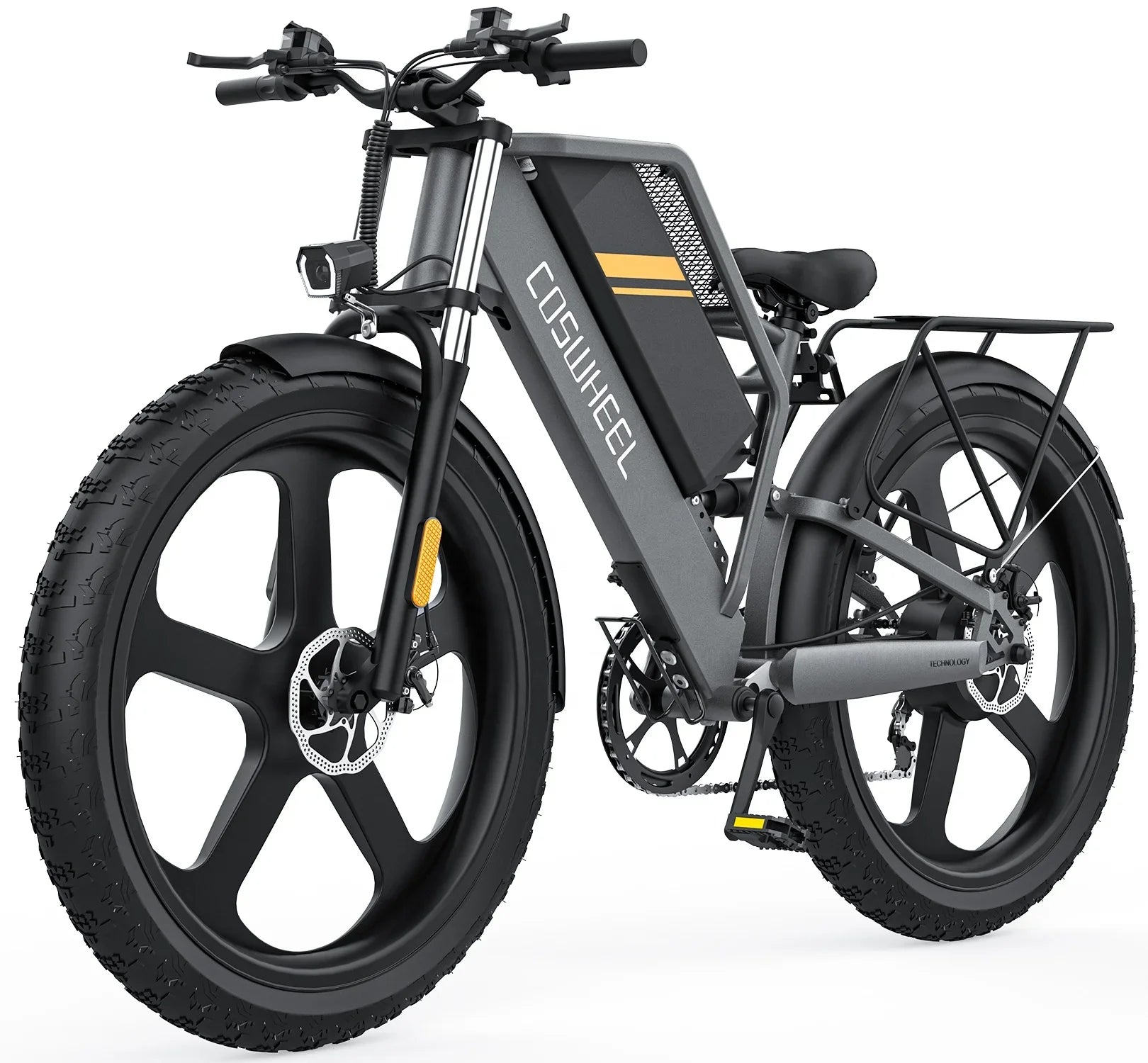 HKM-974483 750W Electric Mountain Bike with 25Ah Battery, 7-Speed Gears, 26" Wheel, Hydraulic Disc Brakes, 30-50km/h Speed