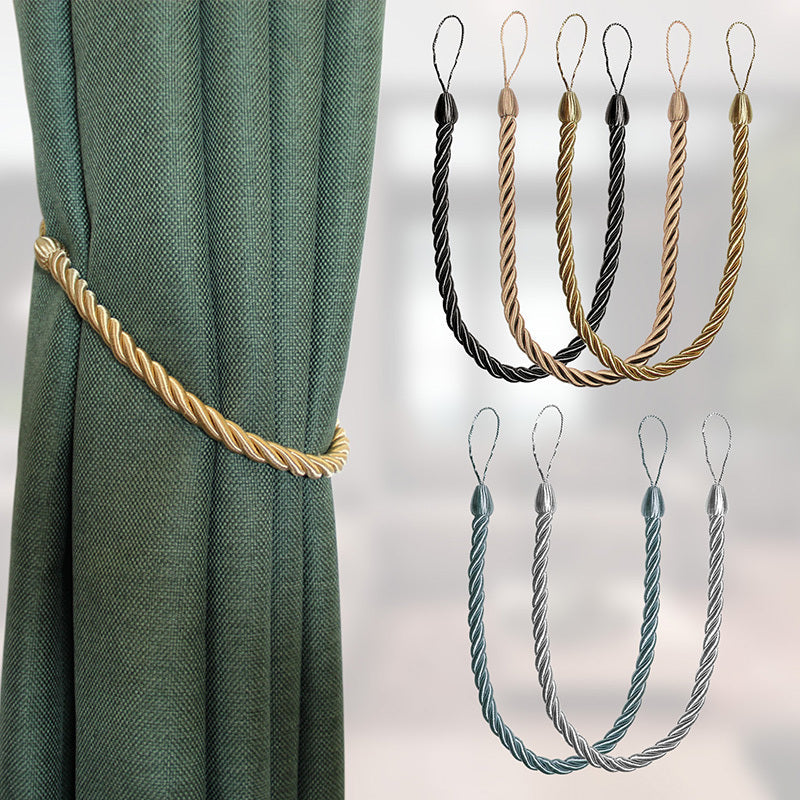 HKM-974483 Hand-Woven Curtain Bandage Rope - Modern Simple Design in Multiple Colors