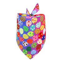 HKM-9746237 Easter-Themed Pet Triangle Scarf Towel for Medium and Large Dogs