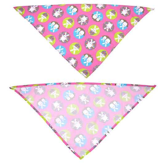 HKM-9746237 Easter-Themed Pet Triangle Scarf Towel for Medium and Large Dogs