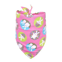 HKM-9746237 Easter-Themed Pet Triangle Scarf Towel for Medium and Large Dogs