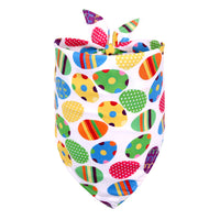 HKM-9746237 Easter-Themed Pet Triangle Scarf Towel for Medium and Large Dogs