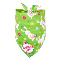 HKM-9746237 Easter-Themed Pet Triangle Scarf Towel for Medium and Large Dogs