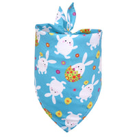 HKM-9746237 Easter-Themed Pet Triangle Scarf Towel for Medium and Large Dogs
