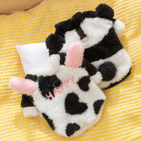 HKM-9746621 Cute Fluffy Winter Jacket for Dogs - Cow and Panda Designs, Available in Multiple Sizes