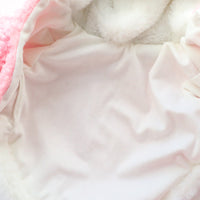 HKM-9747005 Cozy Plush Princess Dog Coat for Fall and Winter in Blue and Pink