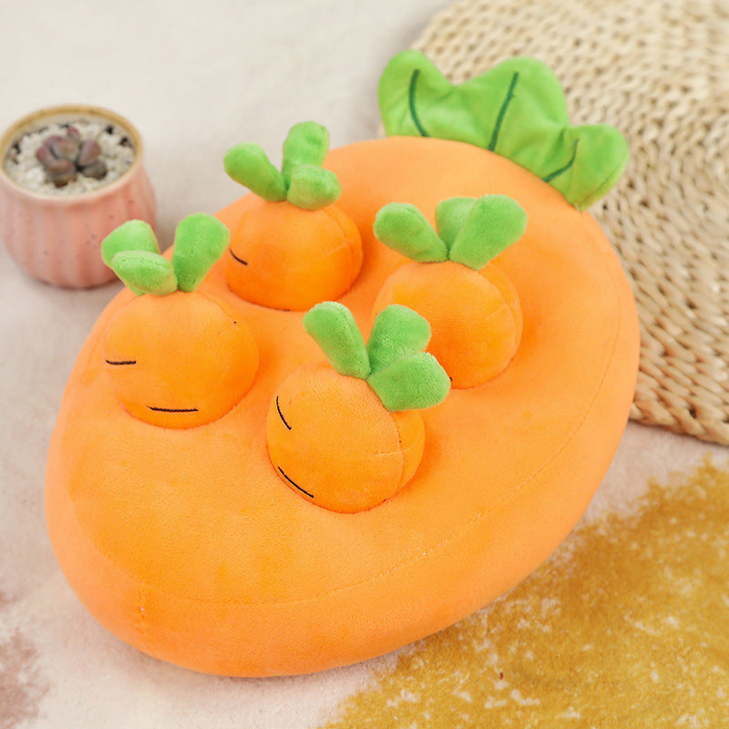 HKM-9748285 Plush Vegetable Pulling Doll for Dogs and Cats - Sniffing Toy in Various Designs