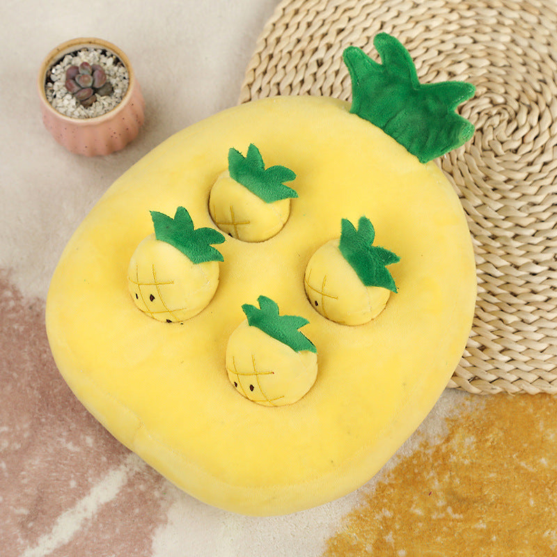HKM-9748285 Plush Vegetable Pulling Doll for Dogs and Cats - Sniffing Toy in Various Designs