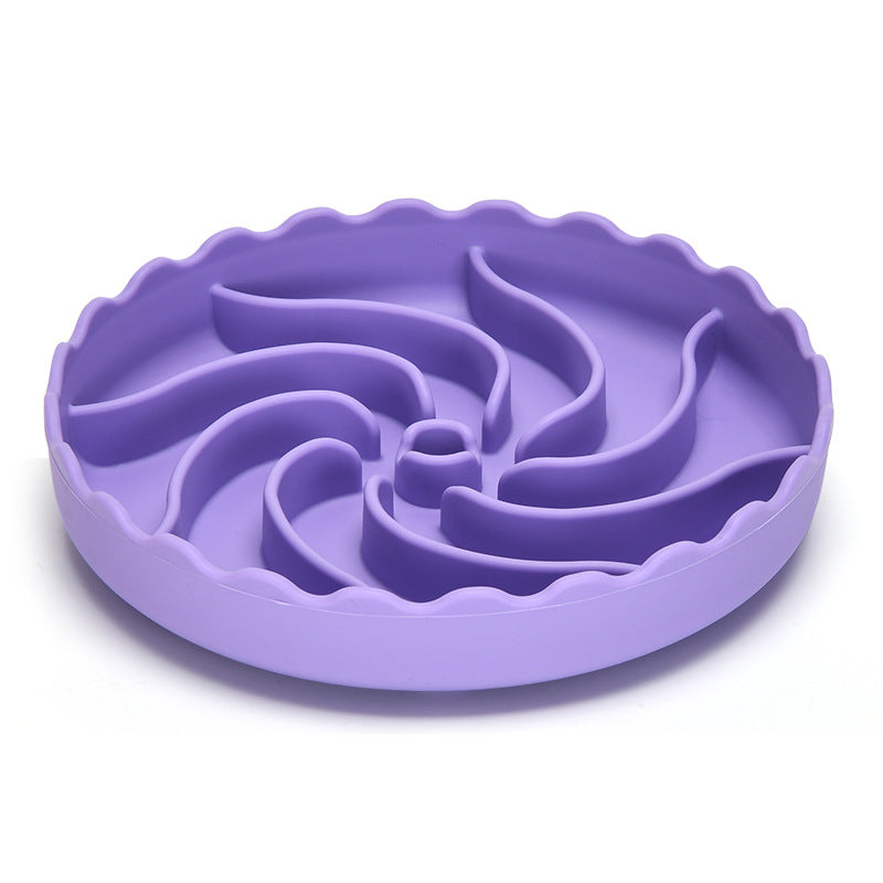 HKM-9748797 Non-Slip Slow Food Bowl for Dogs - Food Grade Silicone with Suction Cup, 20cm