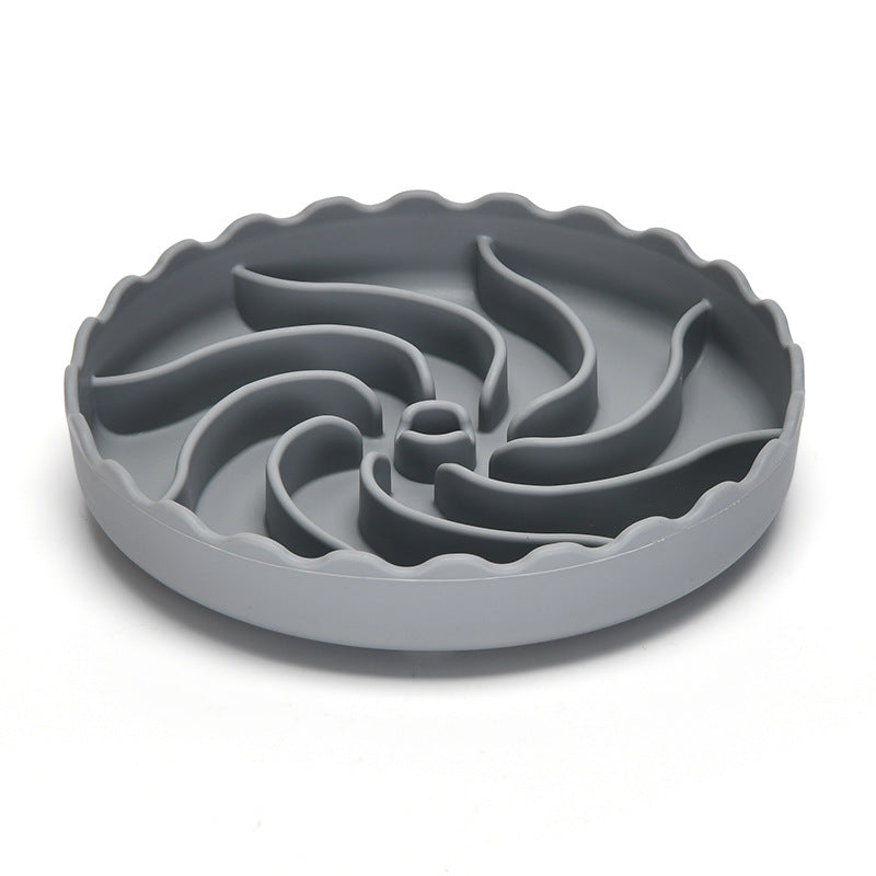 HKM-9748797 Non-Slip Slow Food Bowl for Dogs - Food Grade Silicone with Suction Cup, 20cm