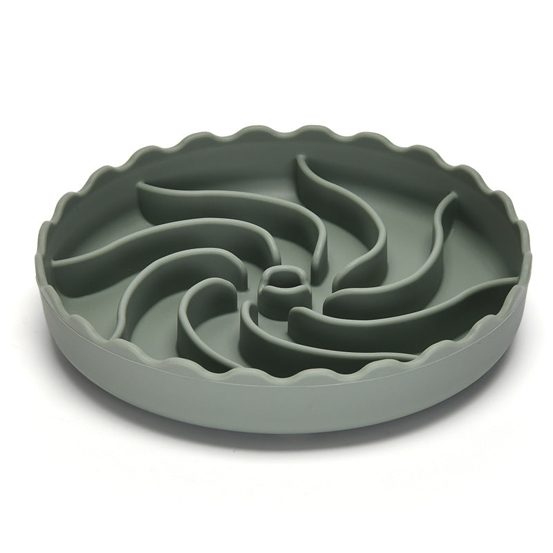 HKM-9748797 Non-Slip Slow Food Bowl for Dogs - Food Grade Silicone with Suction Cup, 20cm