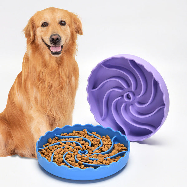 HKM-9748797 Non-Slip Slow Food Bowl for Dogs - Food Grade Silicone with Suction Cup, 20cm