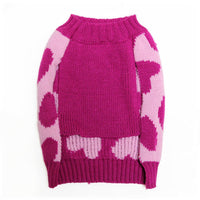 HKM-9749181 Cozy Rose Love Pet Sweater for Autumn and Winter, Available in Multiple Sizes