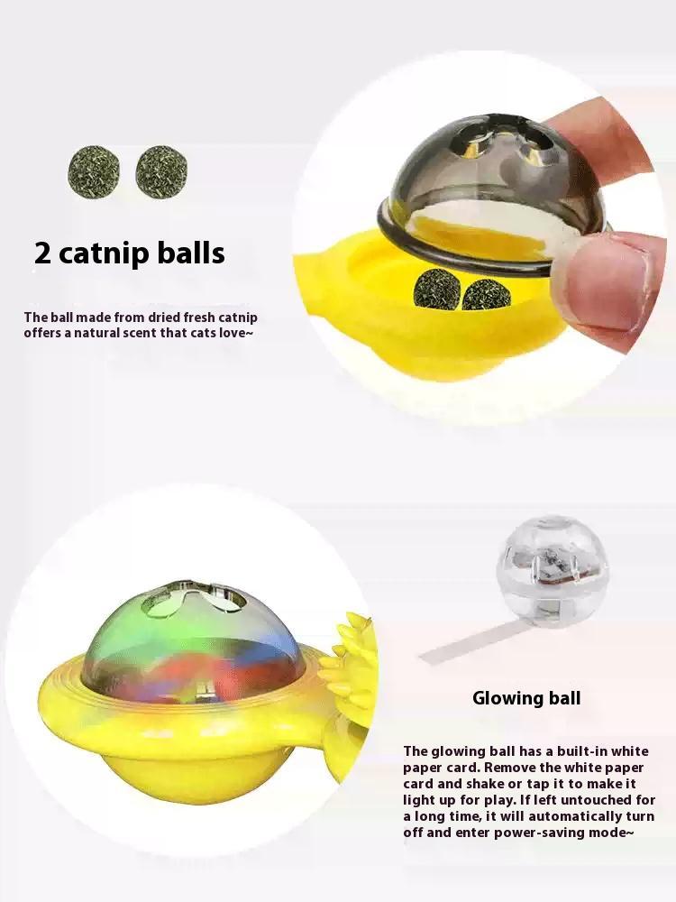 HKM-9749437 Interactive Cat Toy Set with Rotating Disk, Feather Teasers, and Windmill for Indoor Play and Exercise