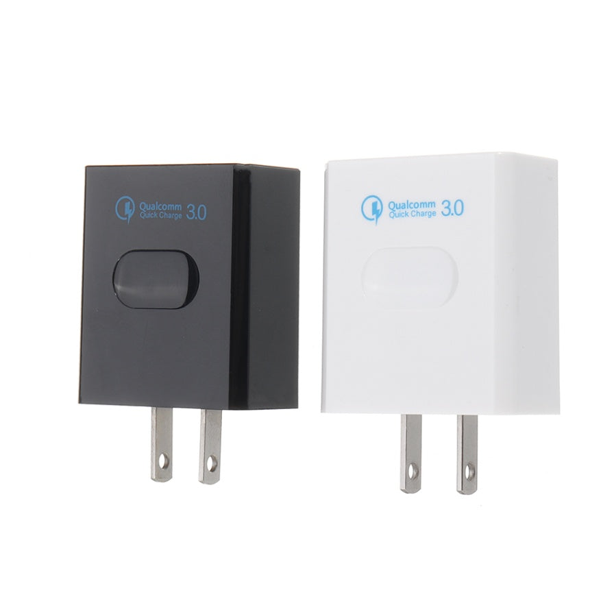 HKM-974995 Fast Charging QC 3.0 USB Wall Adapter - Compact Mobile Phone Charger for All Devices