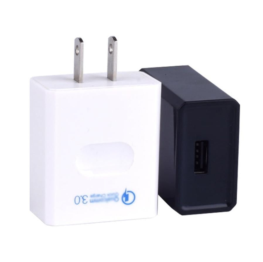 HKM-974995 Fast Charging QC 3.0 USB Wall Adapter - Compact Mobile Phone Charger for All Devices