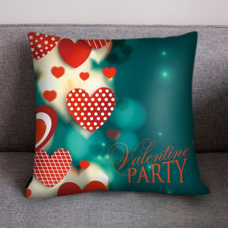 HKM-974995 Nordic Style Single-Sided Digital Print Pillow Cover in Super Soft Short Plush, 45x45cm