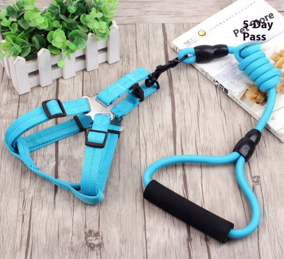 HKM-9750589 Multi-Style Pet Harness and Collar Set with Adjustable Leashes