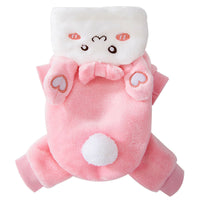 HKM-9752765 Adorable Pink Rabbit Halloween Pajamas for Pets, Multiple Sizes Available