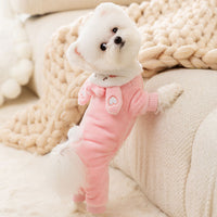 HKM-9752765 Adorable Pink Rabbit Halloween Pajamas for Pets, Multiple Sizes Available