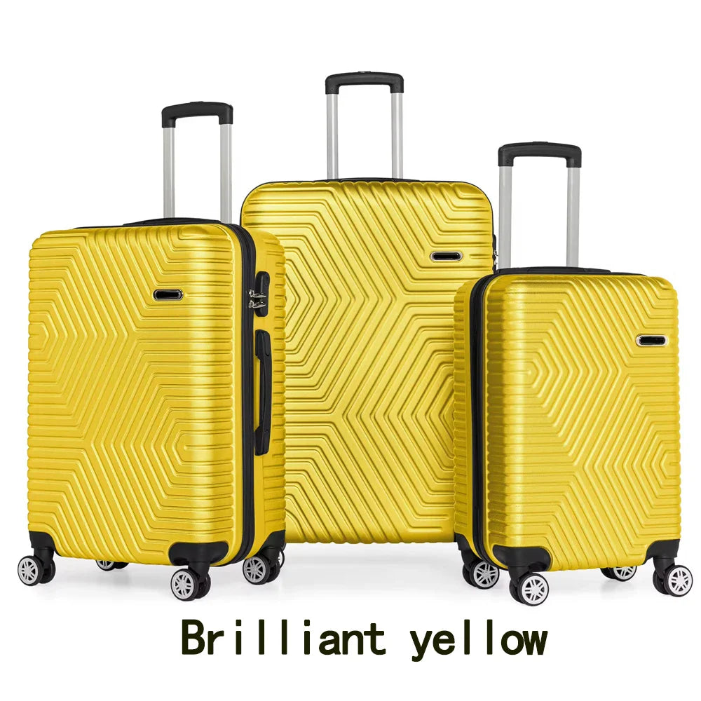 HKM-975315 Lightweight 24-Inch Travel Suitcase Set with Cabin Trolley Bag for Men
