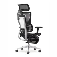 HKM-975379 Ergonomic Conference Chair with Adjustable Swivel and Footrest, Full Mesh Design