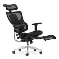 HKM-975379 Ergonomic Conference Chair with Adjustable Swivel and Footrest, Full Mesh Design