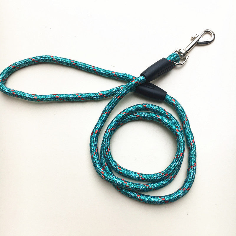 HKM-9754173 Small Dog Traction Belt - 0.8 cm x 120 cm Durable Polyester Chain for Pet Walking