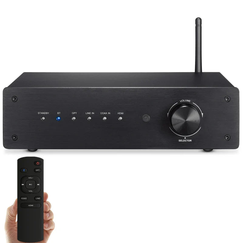 HKM-975443 5.1 Channel Home Theatre Bluetooth 5.0 AV Receiver 400W Power Amplifier with HD ARC, Optical and Coaxial Inputs