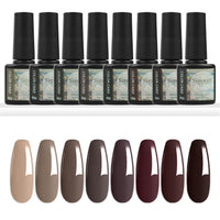 HKM-975571 8-Piece Gel Nail Polish Set for Creative Nail Art Applications