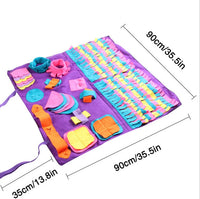 HKM-9756221 Pet Training Sniffing Blanket with Detachable Design and Colorful Accessories for All Dogs