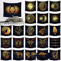 HKM-975635 European Medieval Decorative Hanging Cloth - Various Sizes in Plush and Brushed Textures