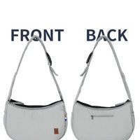 HKM-9756605 Pet Travel Shoulder Bag - Medium to Soft Oxford Material, Capacity Under 20L, Plain Design