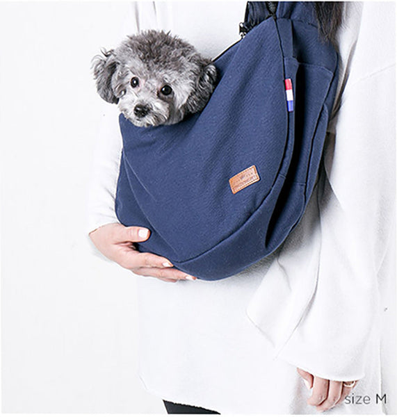 HKM-9756605 Pet Travel Shoulder Bag - Medium to Soft Oxford Material, Capacity Under 20L, Plain Design