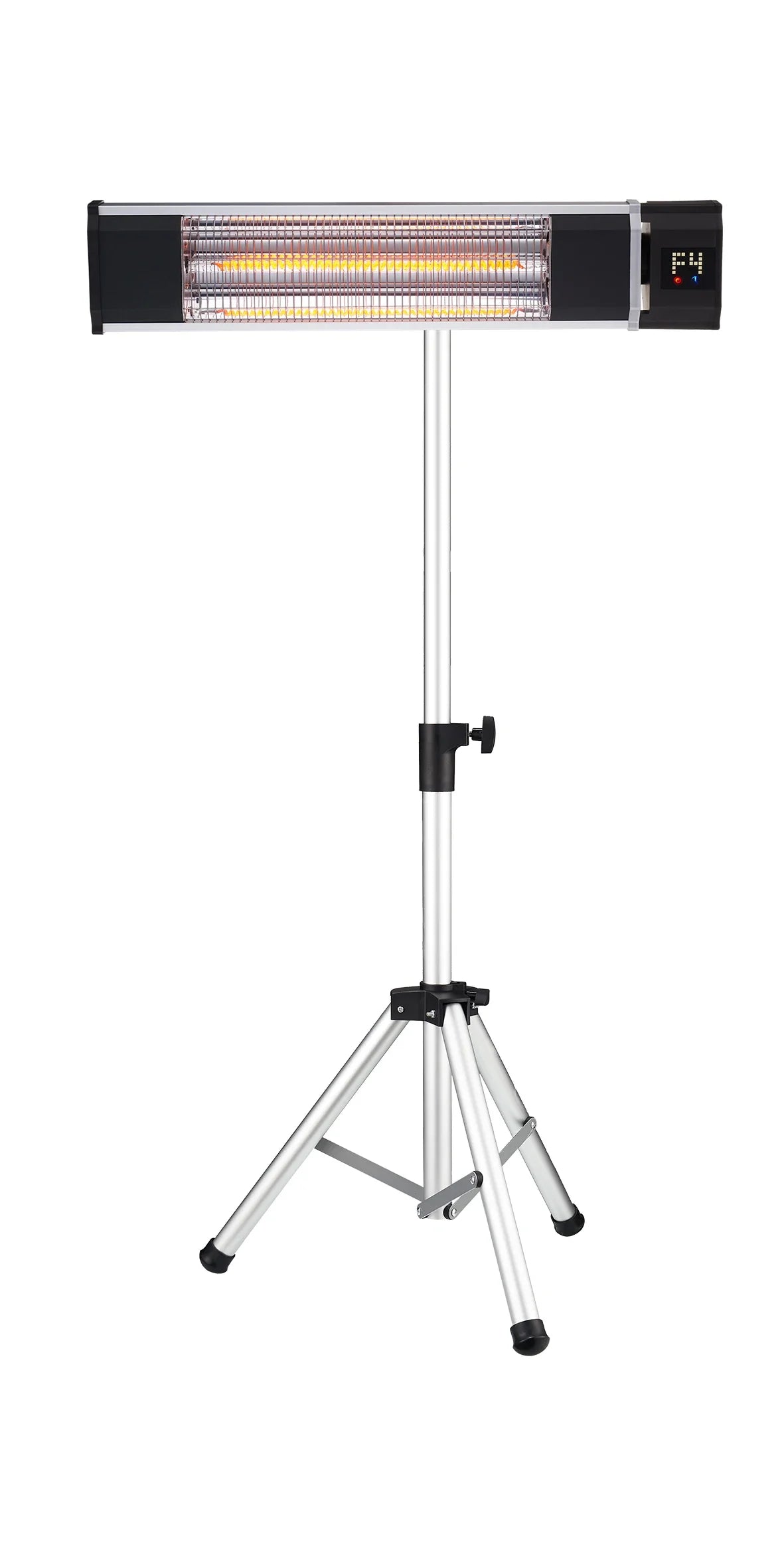 HKM-975699 2000W Infrared Electric Patio Heater with Carbon Fiber Element - Wall Mounted or Freestanding, Remote Control, Waterproof