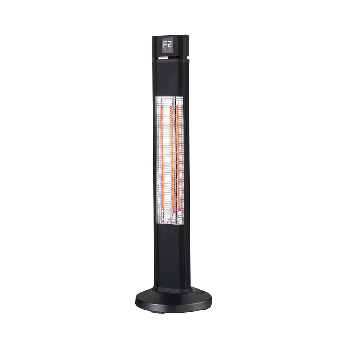 HKM-975699 2000W Infrared Electric Patio Heater with Carbon Fiber Element - Wall Mounted or Freestanding, Remote Control, Waterproof