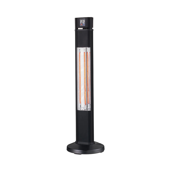 HKM-975699 2000W Infrared Electric Patio Heater with Carbon Fiber Element - Wall Mounted or Freestanding, Remote Control, Waterproof
