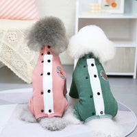 HKM-975699 Cozy Winter Teddy Jacket for Small Dogs - Warm Padded Vest with Adjustable Fit and Reflective Safety Features