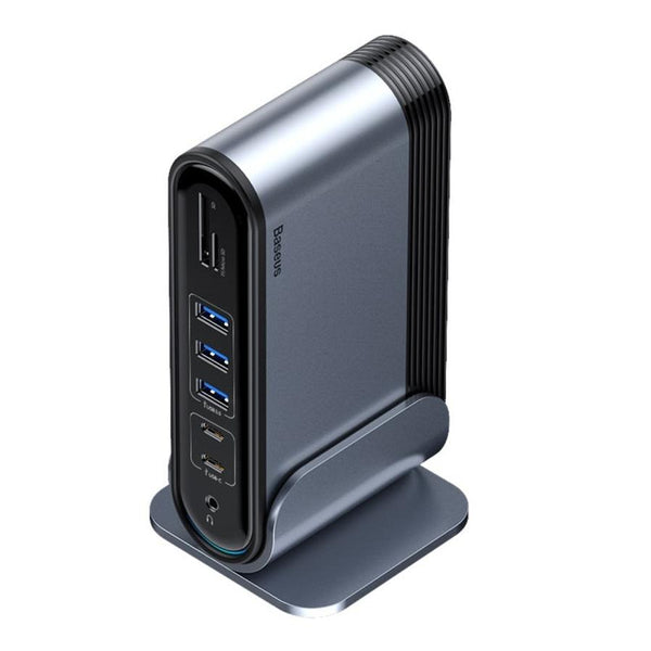 HKM-975763 16-in-1 Type-C Hub Docking Station with Power Supply for Enhanced Connectivity