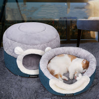 HKM-9758397 Warm Dual-Purpose Quilted Cat Nest for All Seasons