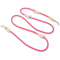 HKM-9759933 Durable Multifunctional Nylon Traction Rope with Zinc Alloy D Buckle for Dogs