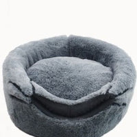 HKM-9760189 Cozy Semi-Closed Round Pet Nest with Plush Material and Dual Use