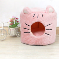 HKM-9760189 Cozy Semi-Closed Round Pet Nest with Plush Material and Dual Use