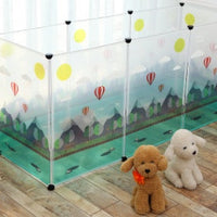 HKM-9761725 Transparent Pet Safety Fence for Indoor and Outdoor Use