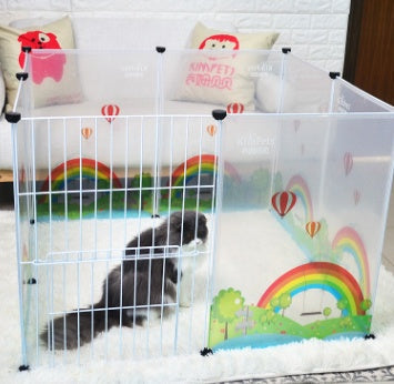 HKM-9761725 Transparent Pet Safety Fence for Indoor and Outdoor Use