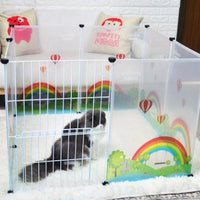 HKM-9761725 Transparent Pet Safety Fence for Indoor and Outdoor Use