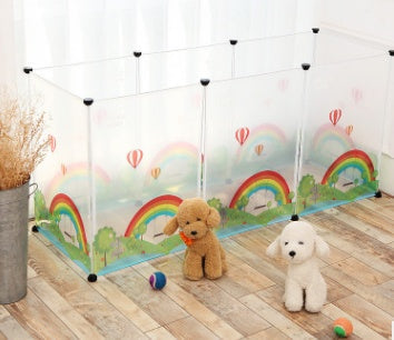 HKM-9761725 Transparent Pet Safety Fence for Indoor and Outdoor Use